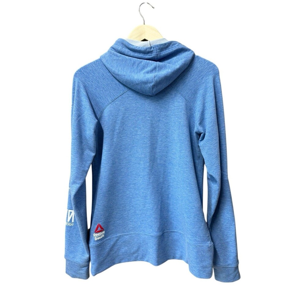 Reebok X CrossFit Sweatshirt Unisex/Men's Small Blue Hooded SEE MEASUREMENTS - Picture 2 of 8